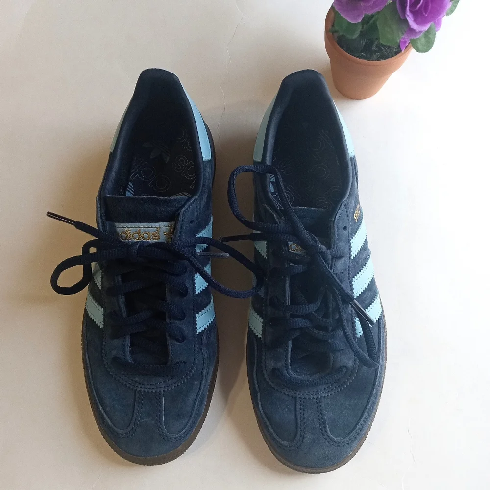 Adidas Handball Spezial Original Retro Suede Blue Nostalgia Sneakers